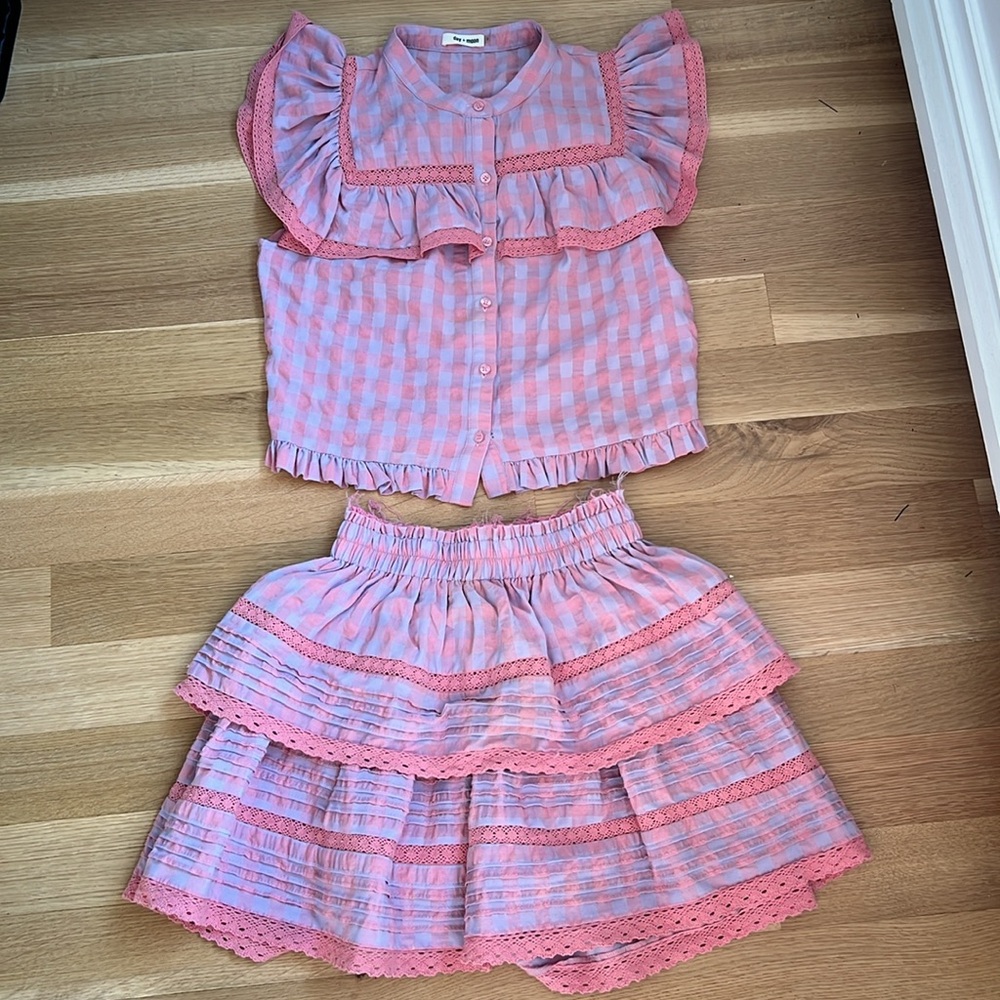 Day & Moon small blouse + skort matching set